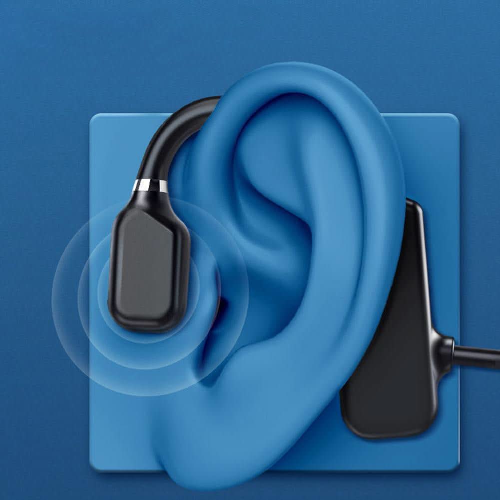 سماعات رأس لاسلكية بتوصيل عظمي من Sonicflow — صوت مفتوح الأذن