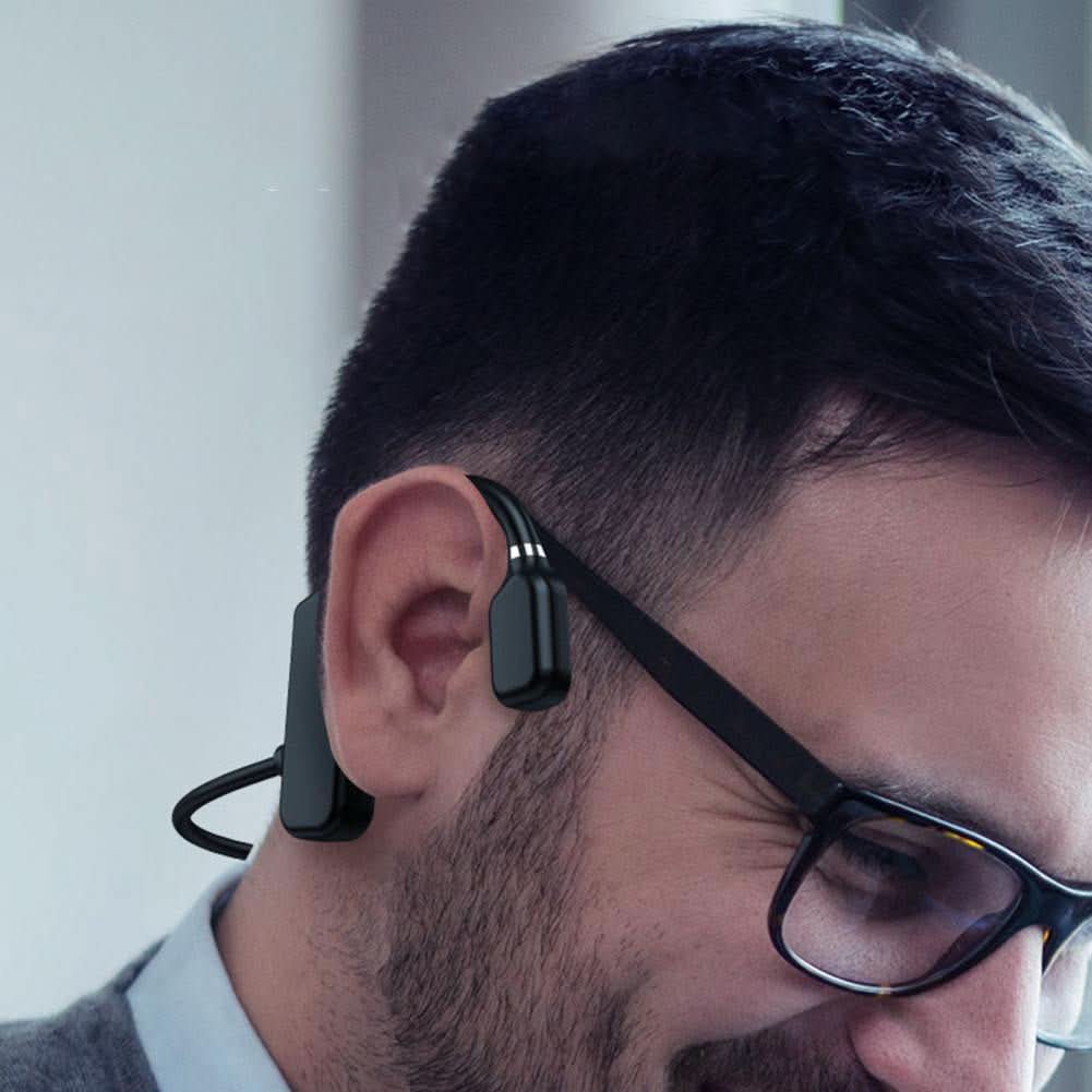 سماعات رأس لاسلكية بتوصيل عظمي من Sonicflow — صوت مفتوح الأذن