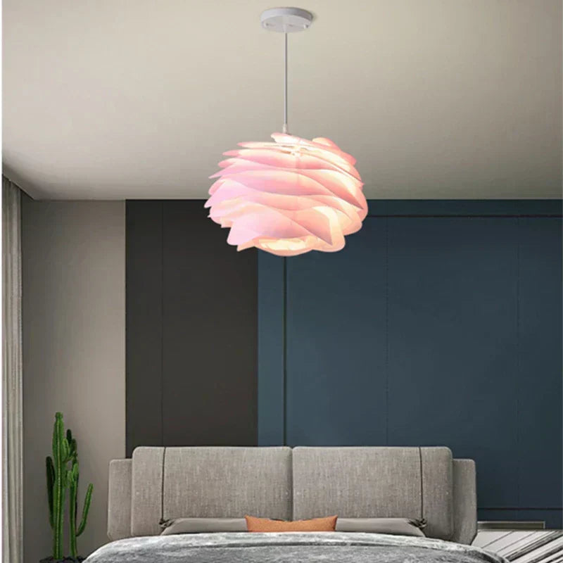Luminara GlasBloem glastaklampa — rosenkransdesign, stämningssken