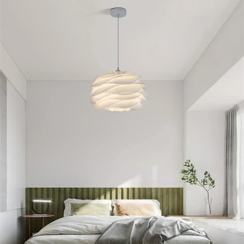 مصباح سقفي زجاجي من Luminara GlasBloem — تصميم مسبحة، توهج محيطي