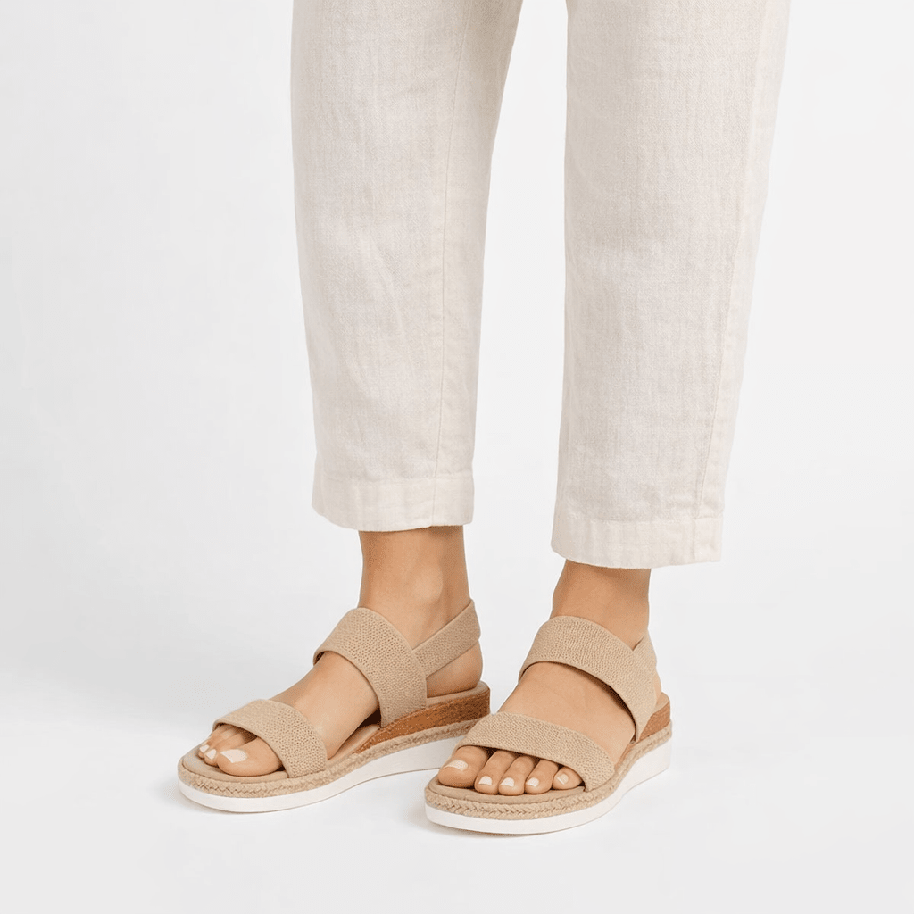 Sandales compensées orthopédiques pour femmes - Brides réglables, assise plantaire absorbant les chocs, soutien de la voûte plantaire