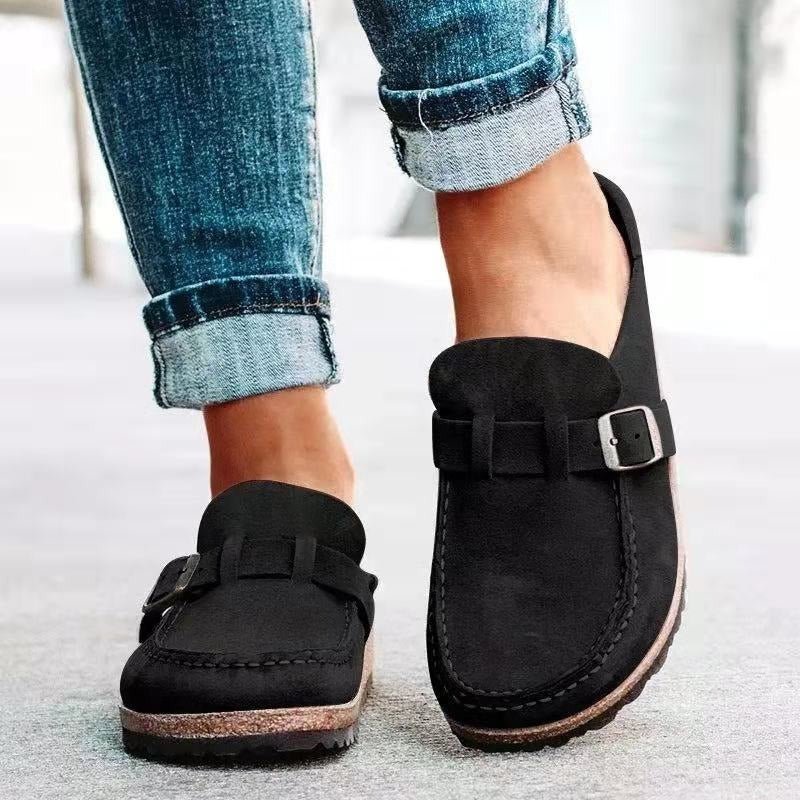 Orthopedische instapschoenen voor dames - comfortabele stof en ondersteunende demping