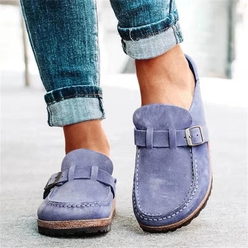 Orthopedische instapschoenen voor dames - comfortabele stof en ondersteunende demping
