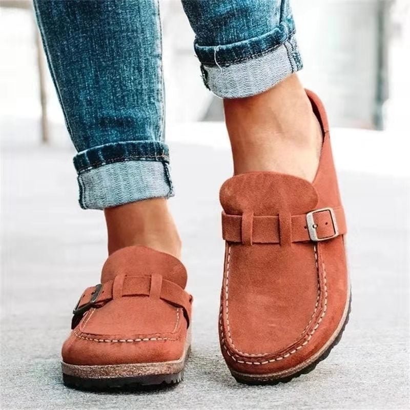 Orthopedische instapschoenen voor dames - comfortabele stof en ondersteunende demping