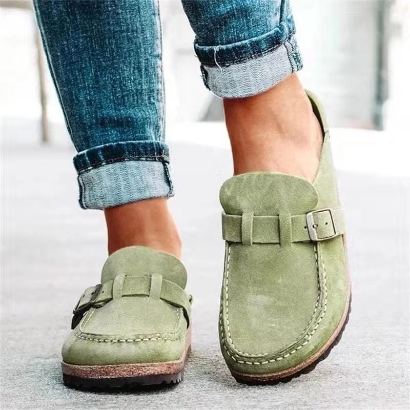 Orthopedische instapschoenen voor dames - comfortabele stof en ondersteunende demping