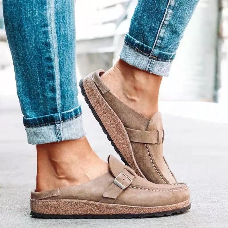 Orthopedische instapschoenen voor dames - comfortabele stof en ondersteunende demping