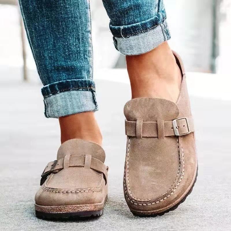 Orthopedische instapschoenen voor dames - comfortabele stof en ondersteunende demping