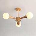 Liora Warm Glow Wood And Glass Ceiling Pendant For Small Spaces