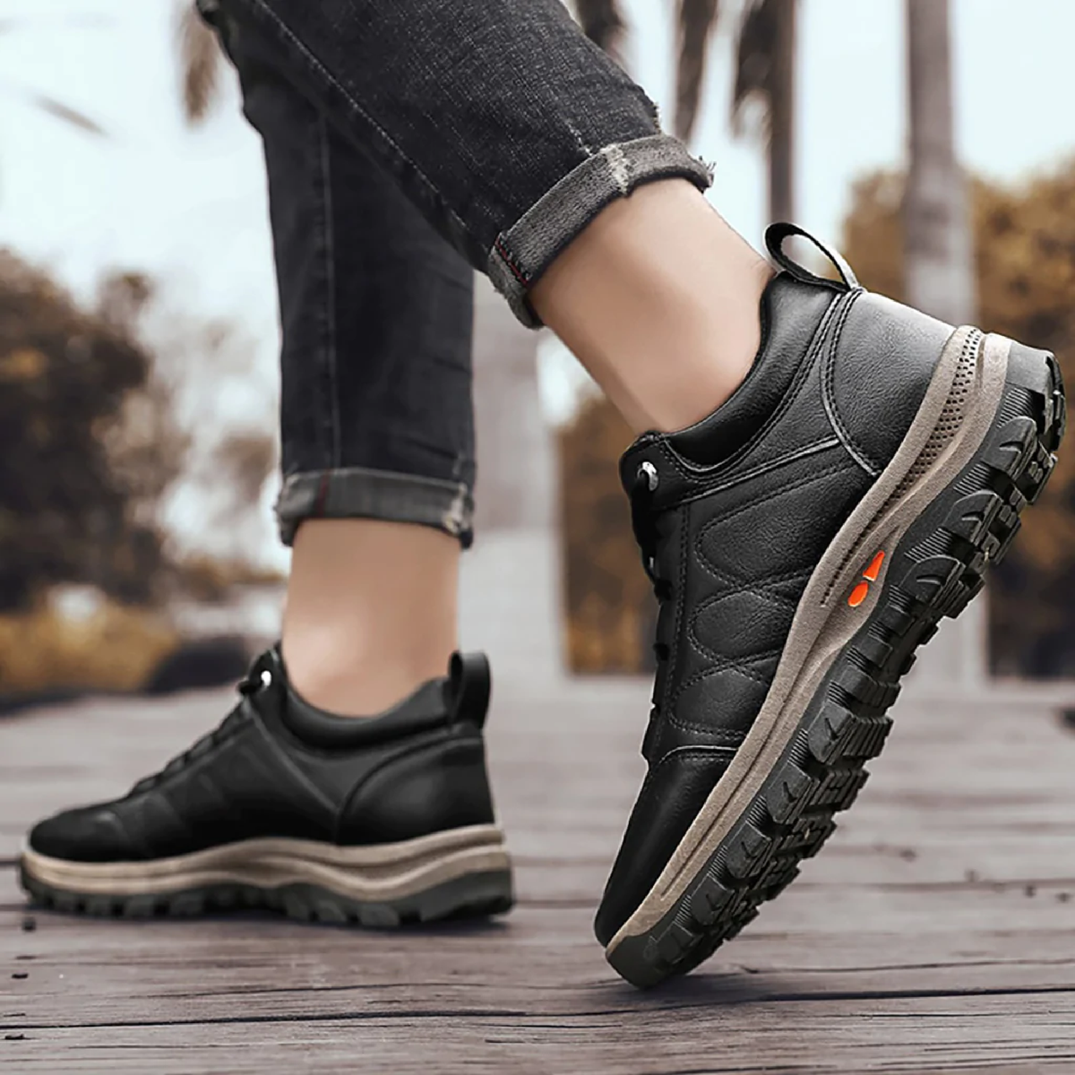 Orthogy Deluxe Herren-Orthopädie-Sportschuhe — Stützendes Fußbett