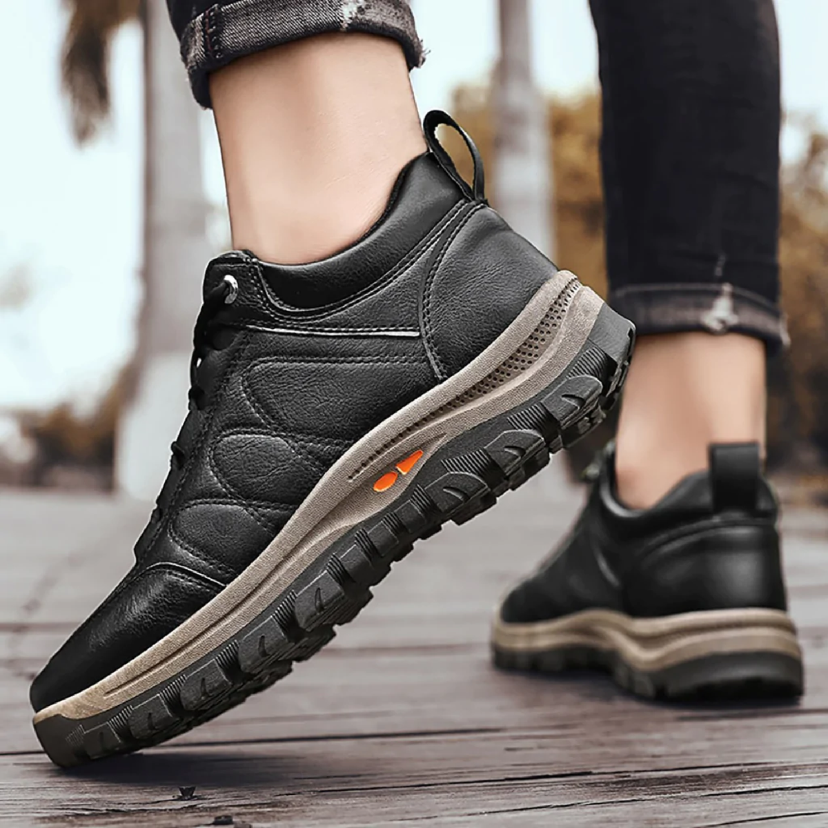 Orthogy Deluxe Herren-Orthopädie-Sportschuhe — Stützendes Fußbett