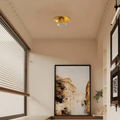 Art Deco Ceramic Ceiling Light - 7-Color Options Cup Design for Bedroom - Flindria