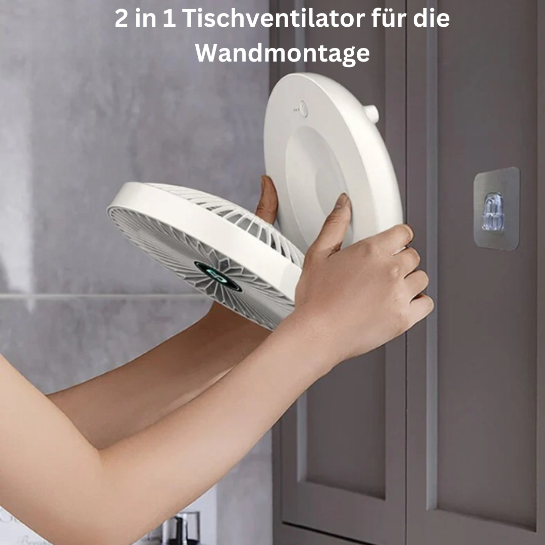 WallBreeze personlig USB-kylfläkt — hopfällbar design, viskande tyst