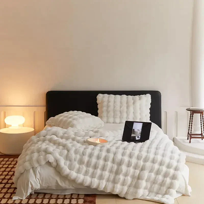 Cuddleblanket mykt ullpledd — varm og koselig komfort