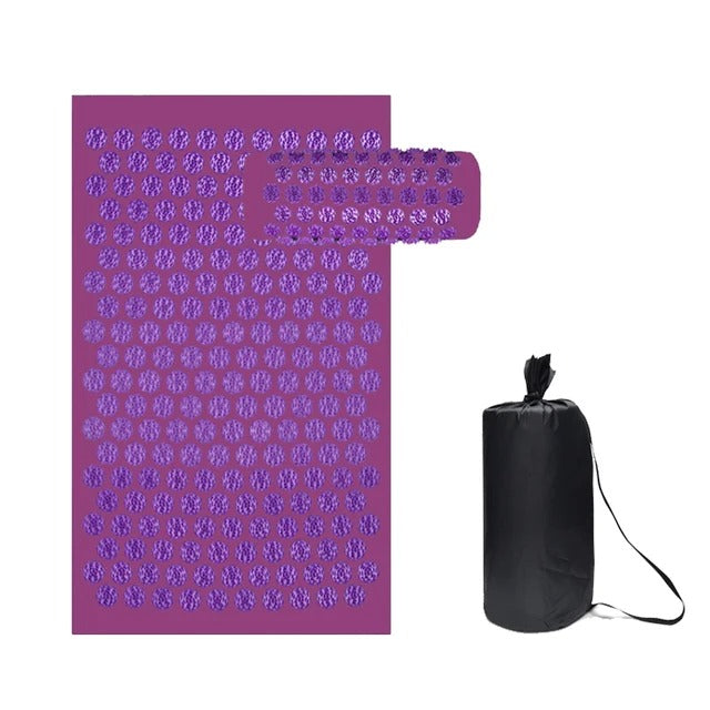Acupressure Mat Set — Spiked Massage, Pain Relief & Stress Reduction