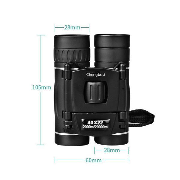 Jumelles compactes HD Ranger 40x22 — design de poche, large champ de vision