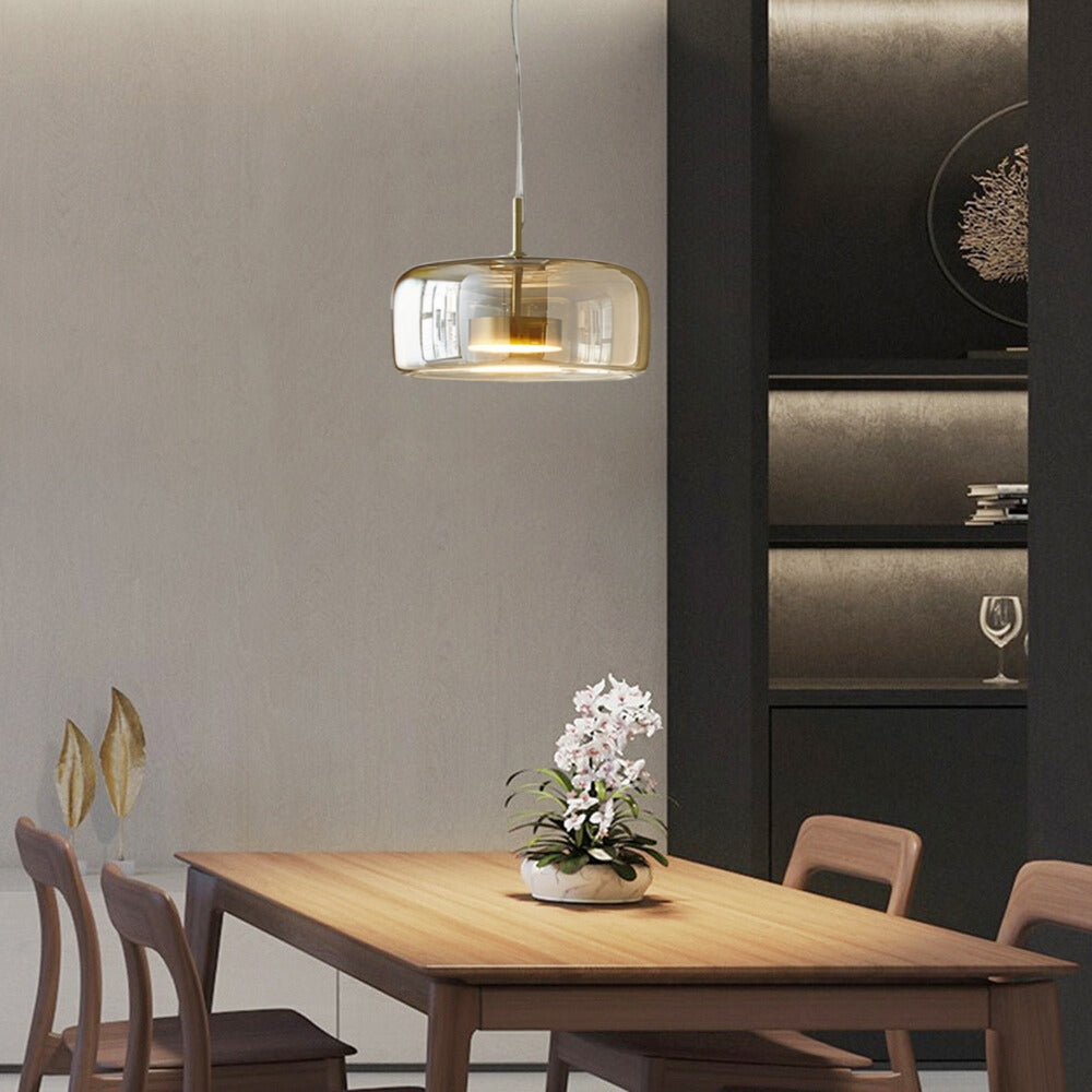 Lampe suspendue rétro Retroluxe — lueur ambrée chaleureuse
