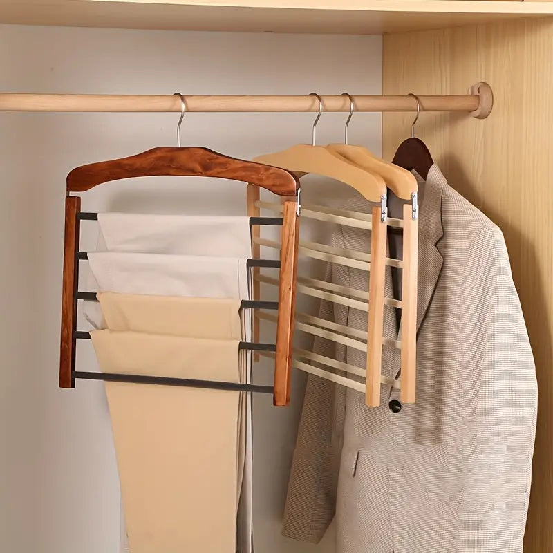 Cabide Oaklee com várias barras — organizador que preserva a forma da roupa