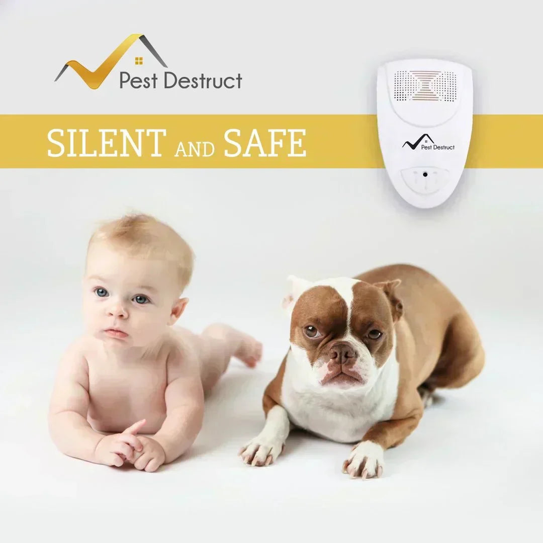 جهاز AstraShield المدمج لطرد بقّ الفراش بالموجات فوق الصوتية — تشغيل هادئ للغاية وخالٍ من المواد الكيميائية