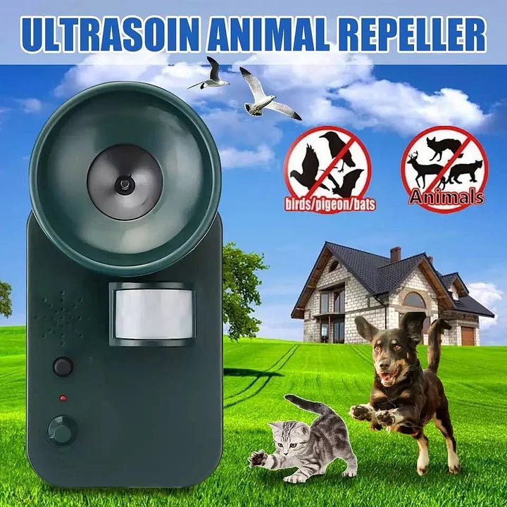5000sqft 9v Dc Ultra Sonic Cordless Pest Animal Repeller Outdoor Safely Repel Various Animal | Filindra