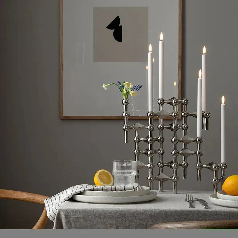 Moderne abstrakt molekylær lysestake - unikt design