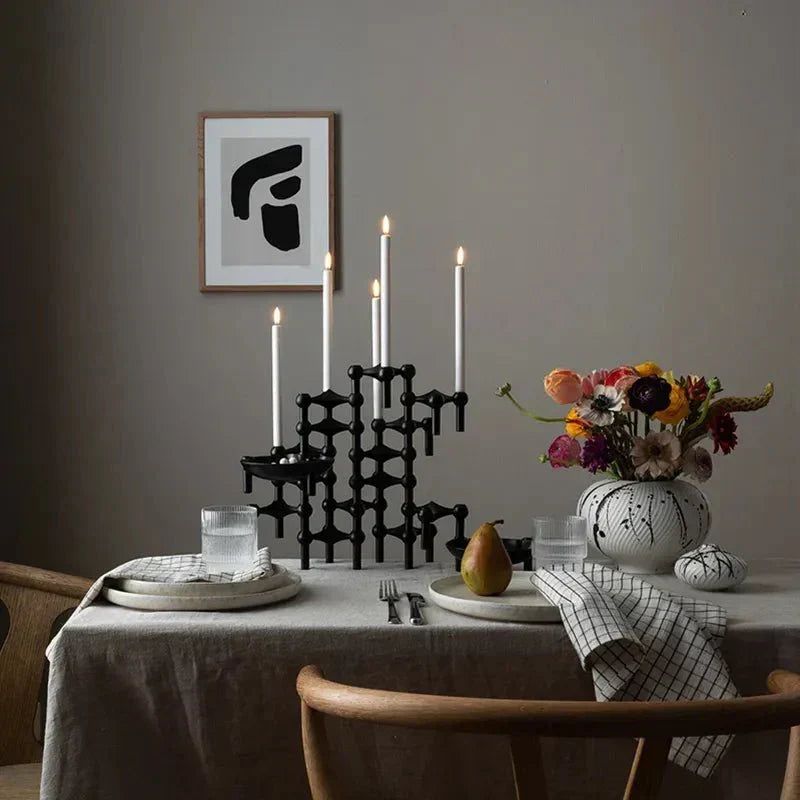 Moderne abstrakt molekylær lysestake - unikt design
