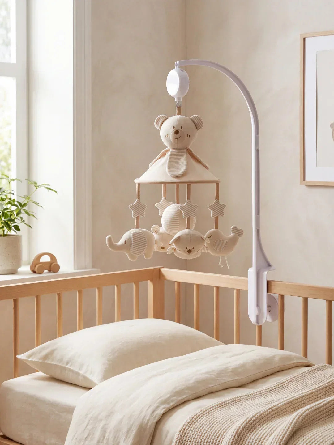 Soothing Wooden Baby Musical Mobile — Support Arm
