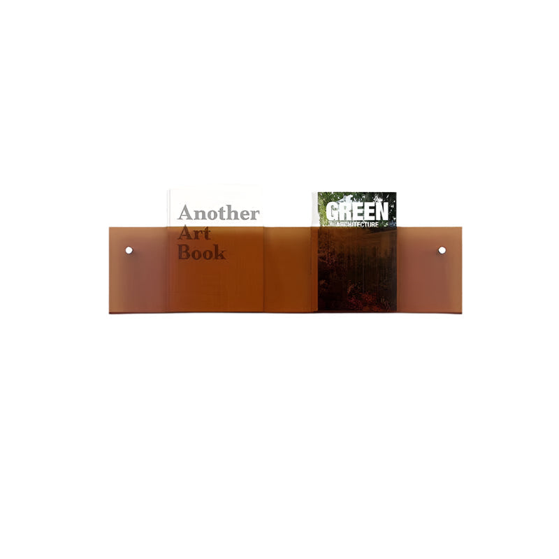Floating Acrylic Magazine Holder — Wall Mount, 12 Colors