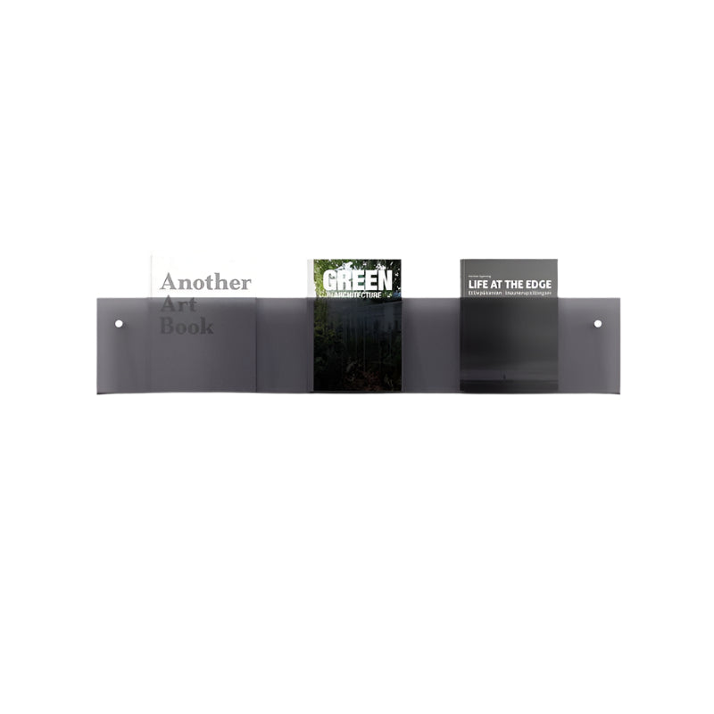 Floating Acrylic Magazine Holder — Wall Mount, 12 Colors