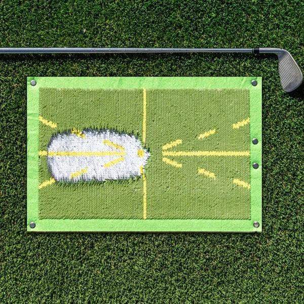 Tapis d’entraînement au swing de golf — Retour instantané sur le divot et le contact avec la balle