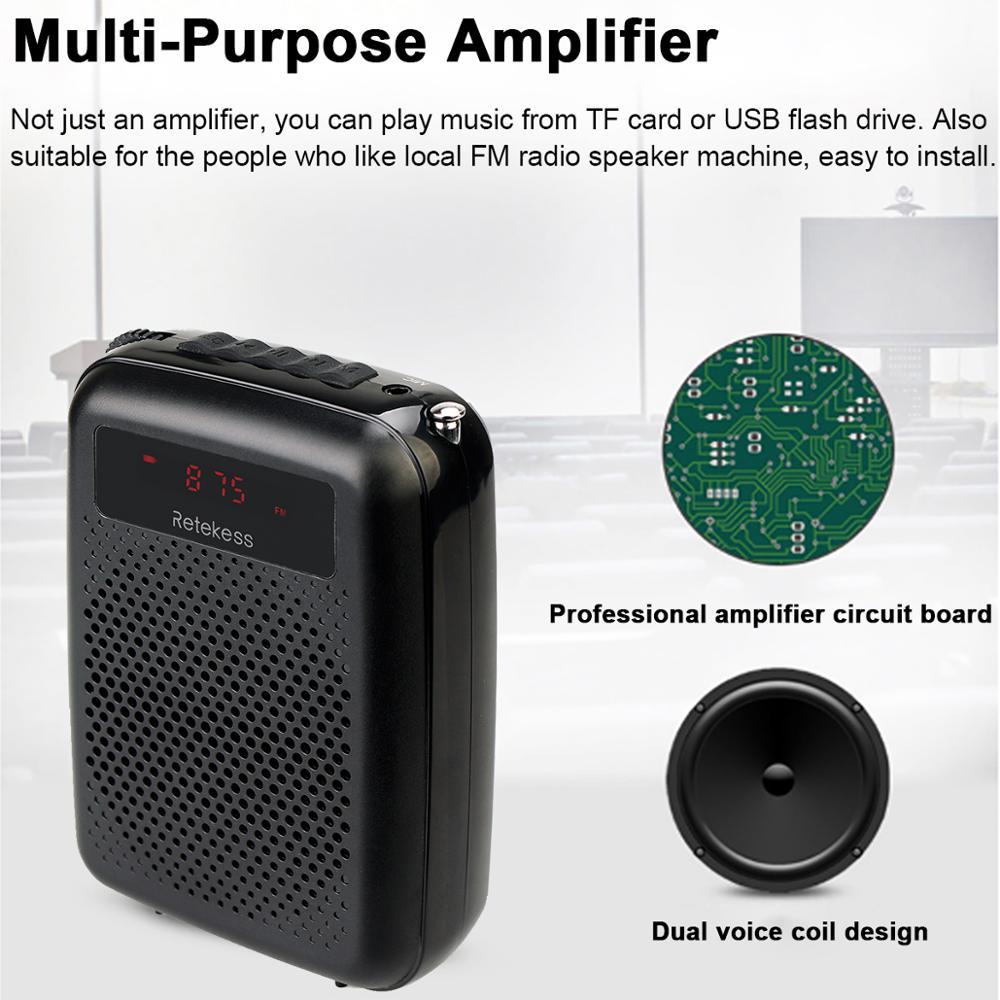 NexaLearn ClassAmp Amplificador de Voz Portátil — Gravação e Reprodução de Música