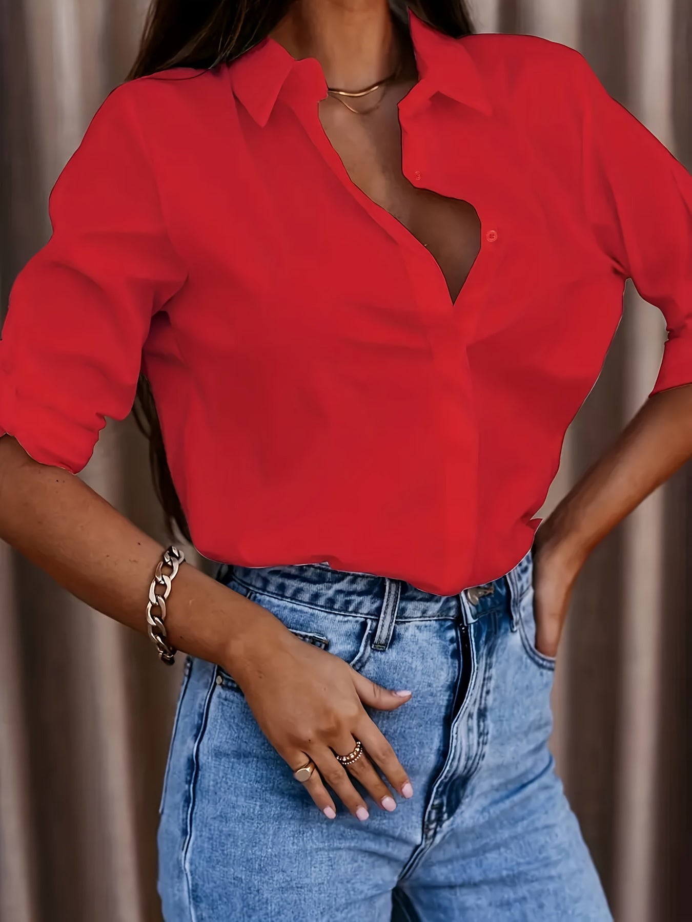 Chemise Col Revers Femme