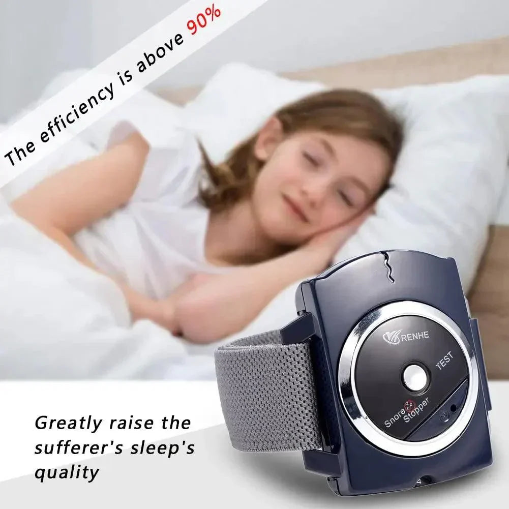 SomniPro Smart Sleep Wristwatch — Automatic Anti-Snore Detection, Compact Wearable Design