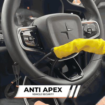 Driver Compartment Steering Restraint Lock — Seatbelt Buckle Anchor