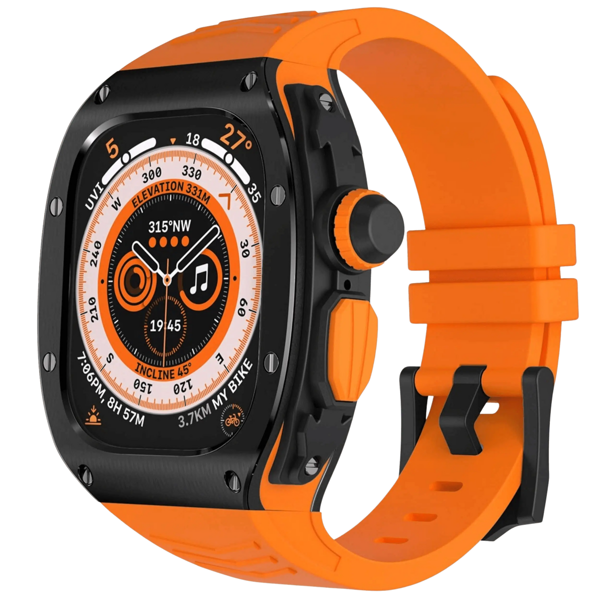 Apple Watch Ultra Stainless Steel Case & Silicone Band