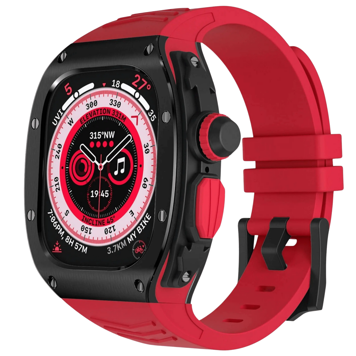Apple Watch Ultra Stainless Steel Case & Silicone Band