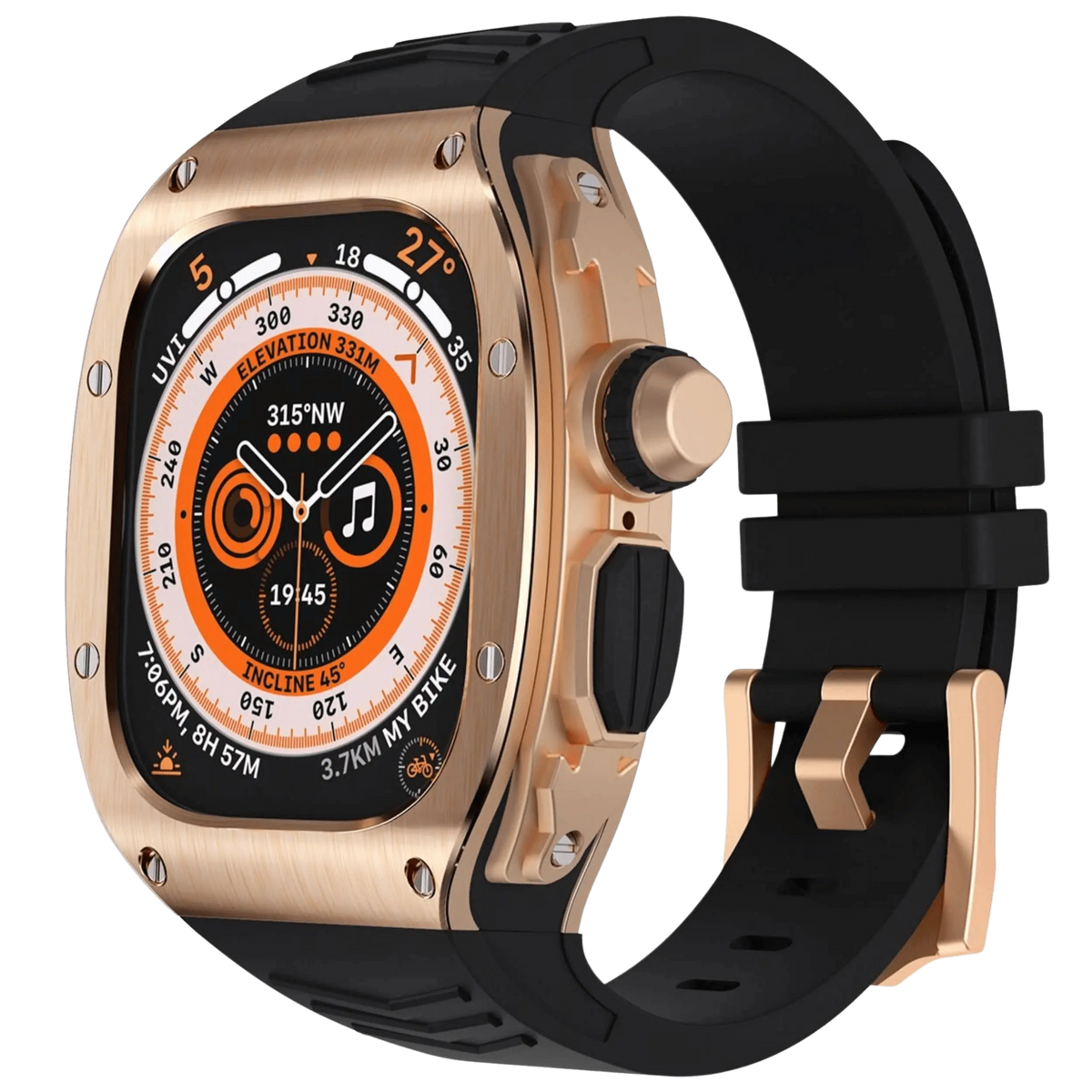 Apple Watch Ultra Stainless Steel Case & Silicone Band