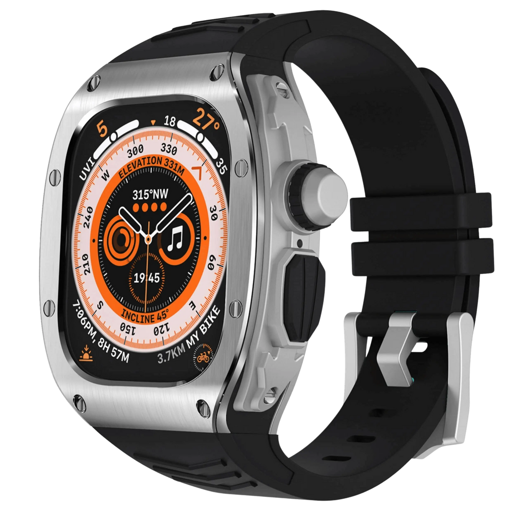 Apple Watch Ultra Stainless Steel Case & Silicone Band
