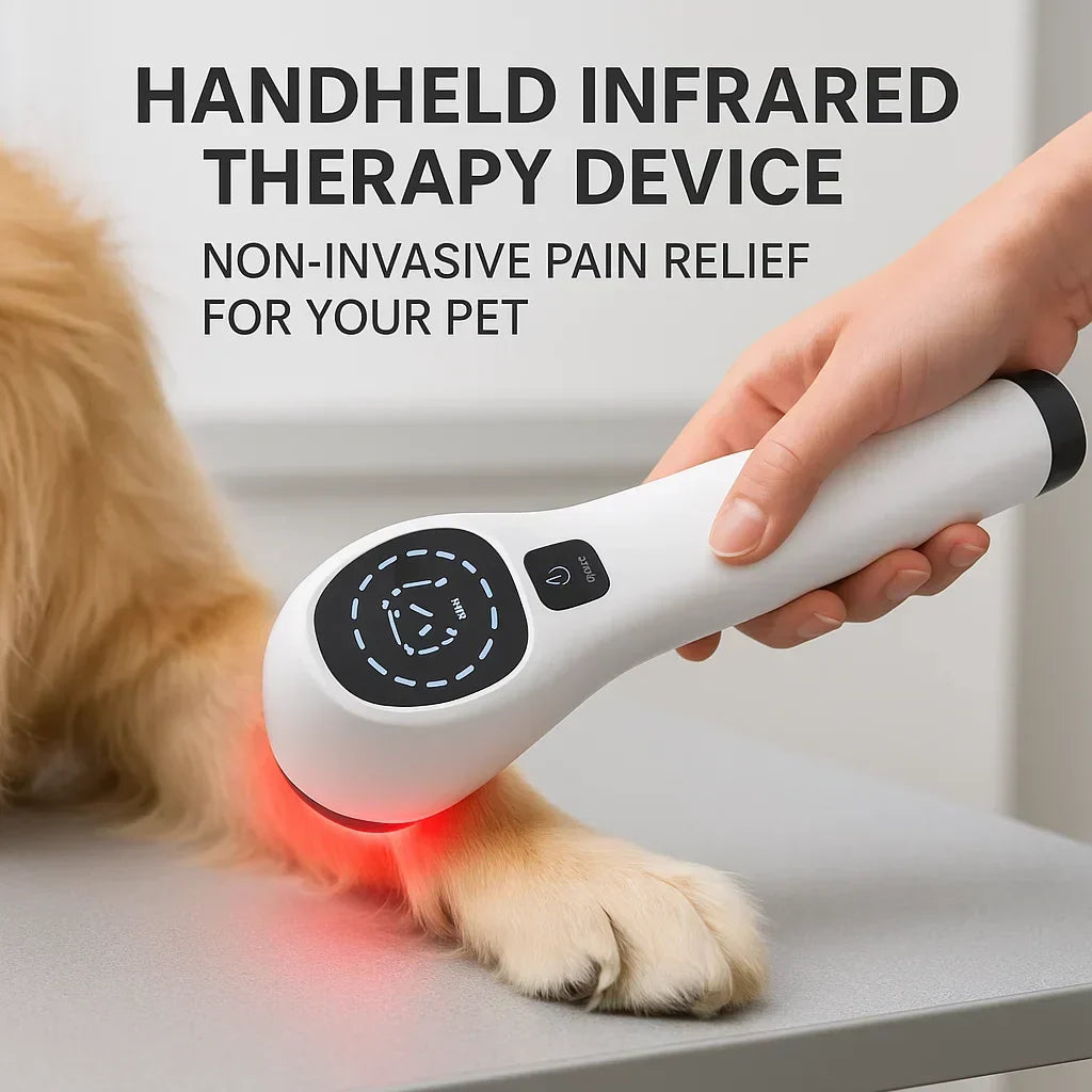 CanineLuma handhållen laser för hundar — hud- och ledvårdsenhet med dubbla våglängder på 808nm och 650nm