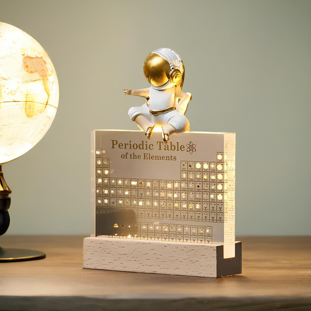 Elementa Lux Backlit Periodic Table Display With Real Samples