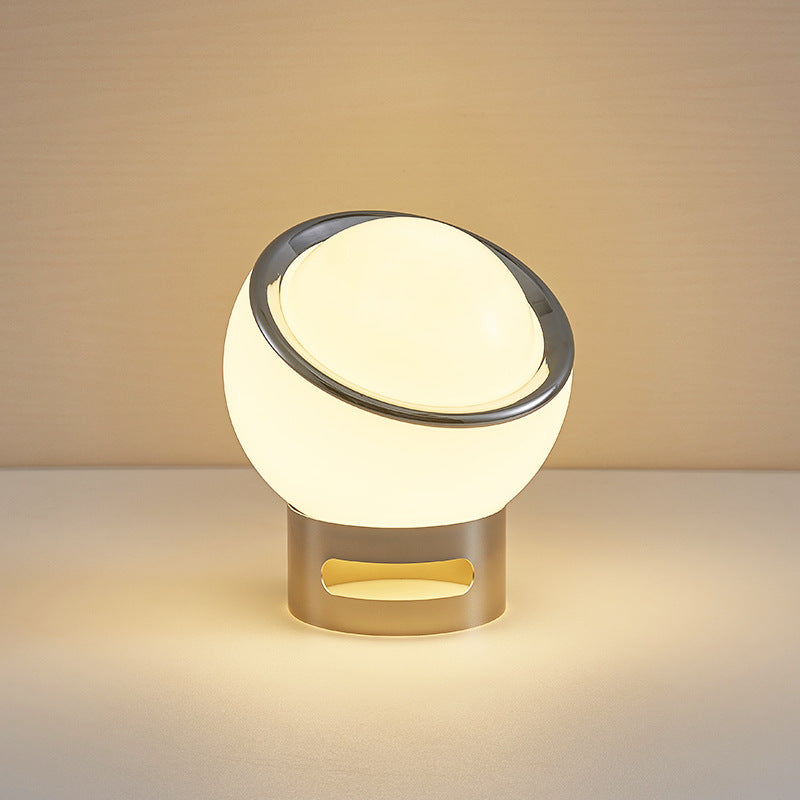 NovaLux Opal-Schreibtischlampe im Bauhaus-Glas-Stil für moderne Schreibtische und Regale