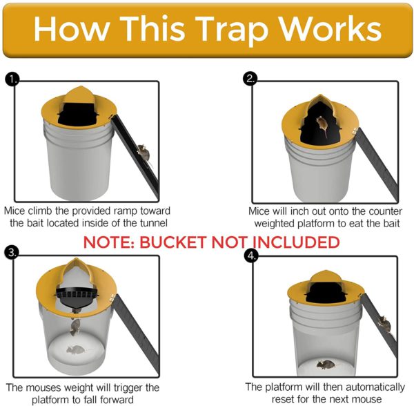 Premium Bucket Lid Mouse Trap | Filindra
