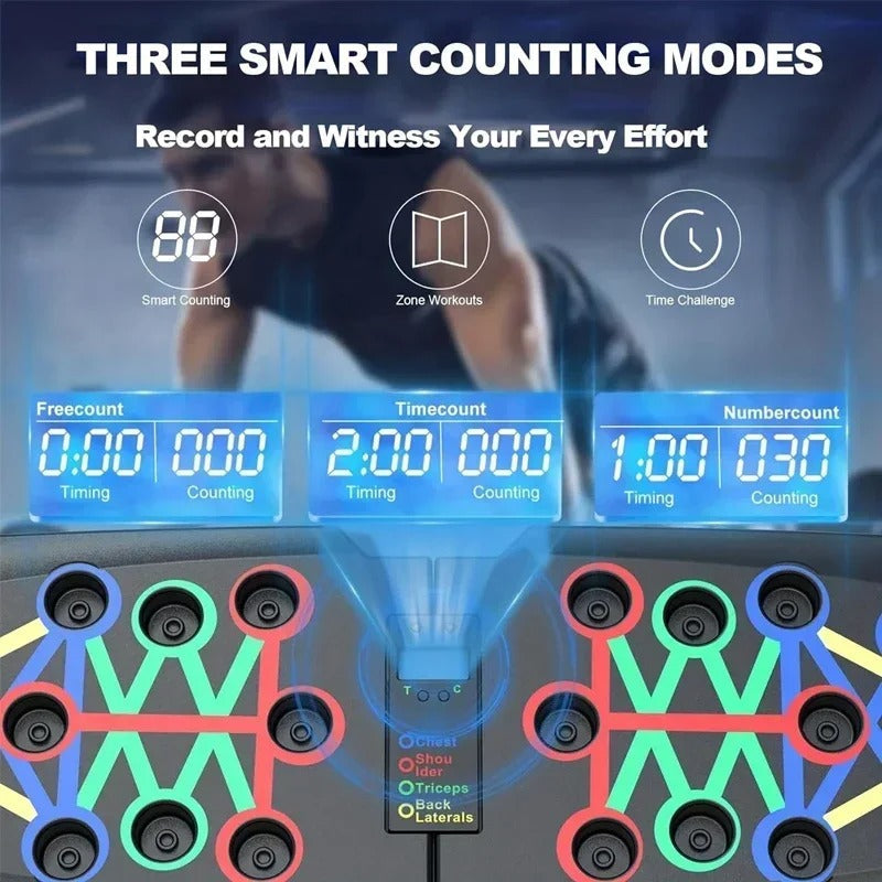 30-in-1-Digital-Liegestützbrett — Einstellbarer Ganzkörpertrainer