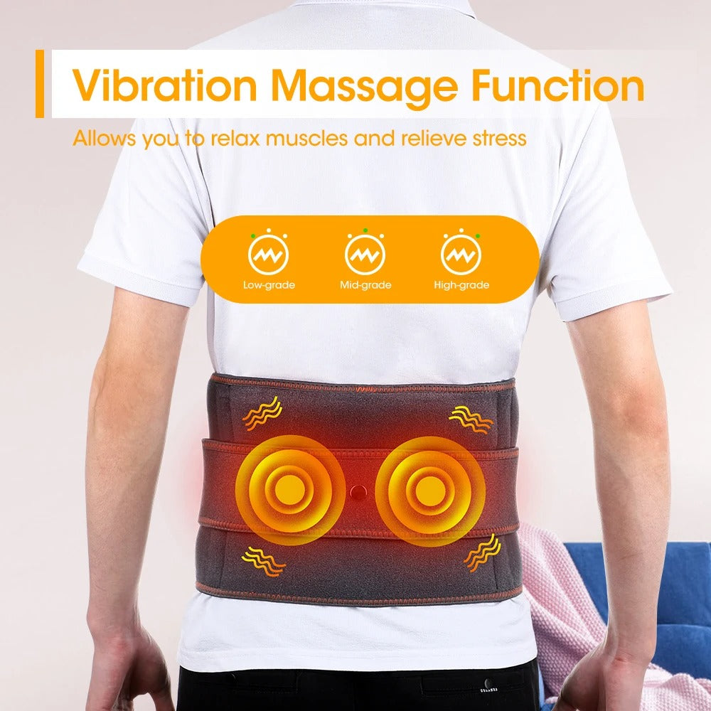 Ceinture de massage électrique chauffante pour la taille et le soulagement des douleurs dorsales