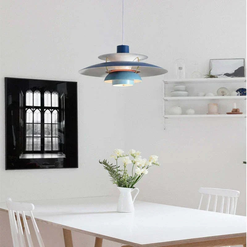 Morandi modern LED-hänglampa — färgglad skärm