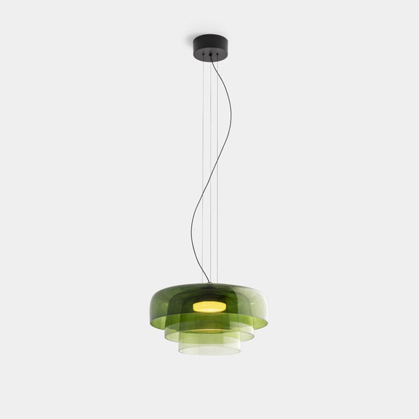 FjordLumen Glass Pendant Lamp — Distinctive Handcrafted Ceiling Light Fixture