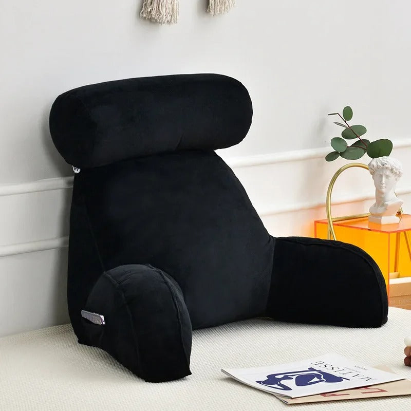 Cuscino ergonomico da lettura — braccioli, poggiatesta, supporto lombare