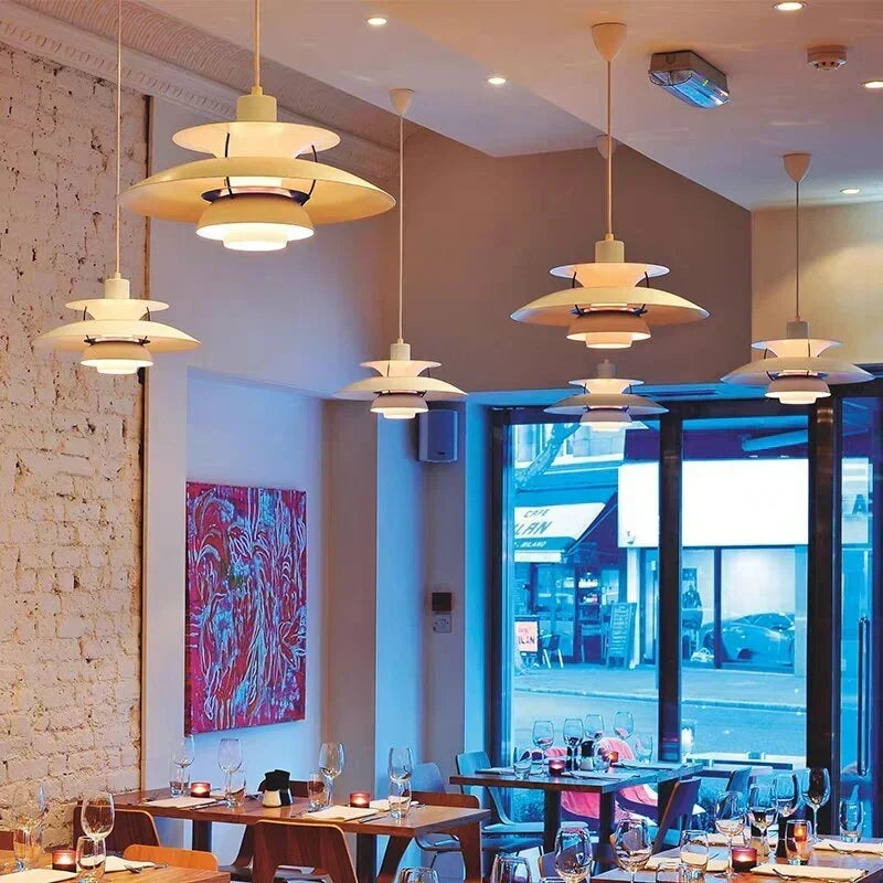 Morandi modern LED-hänglampa — färgglad skärm