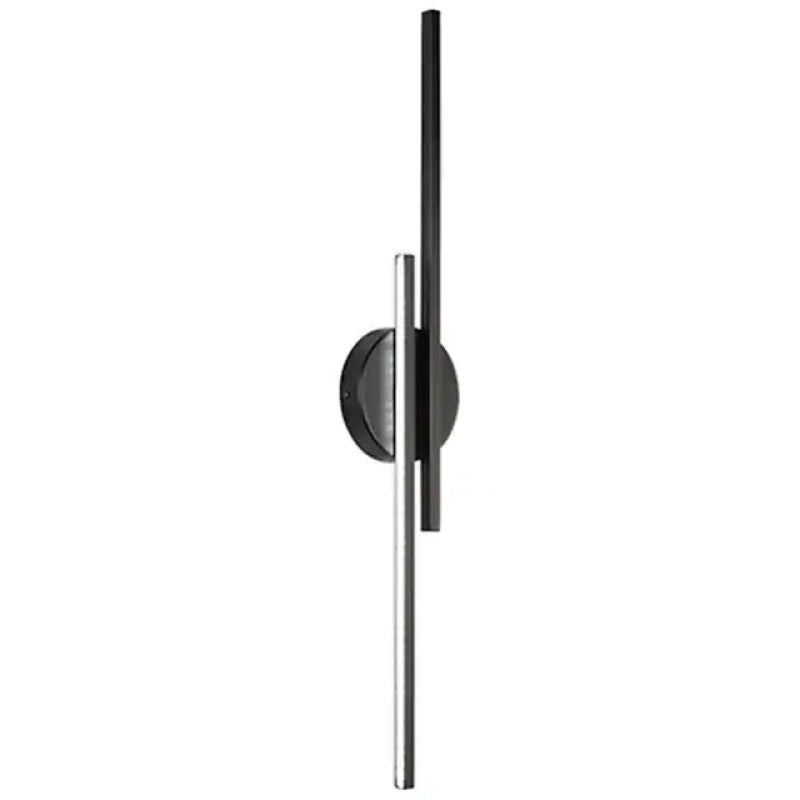 Fjordra nordisk LED-vägglampa — svartvit skiv- och linjär design