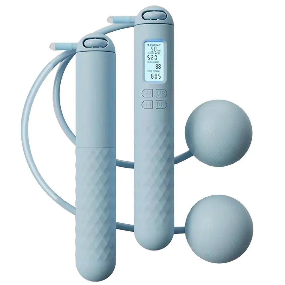 AeroFlex Cordless Weighted Jump Rope — Digital Counter