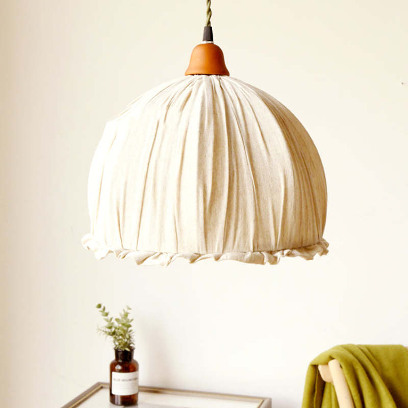 Nordia Linen Pendant Light — Minimalist Scandinavian Ceiling Lamp
